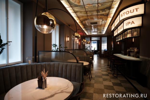 Интерьер ресторана Nobel pub & brasserie