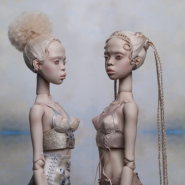 Выставка футуристических кукол Екатерины и Елены Поповых фотографии
