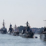 Военный парад кораблей в день ВМФ в Санкт-Петербурге 2016 фотографии