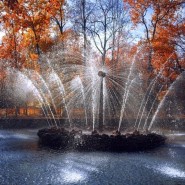 Закрытие фонтанов в Петергофе фотографии