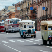 Парад ретро-транспорта в честь Дня основания Санкт-Петербурга 2018 фотографии