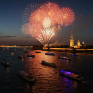 Салют на День Победы 2026 с теплохода! фотографии