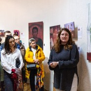 Выставка полотен в технике жикле «Фрида Кало и Диего Ривера» фотографии