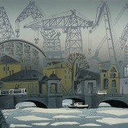Выставка «Ленинград-Петербург в печатной графике Юрия Разинкова» фотографии