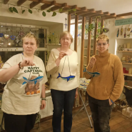 Мастер-класс по витражу в Итальянском дворике фотографии