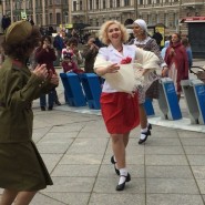 Уличная патриотическая акция «Танцующий Ленинград» 2019 фотографии