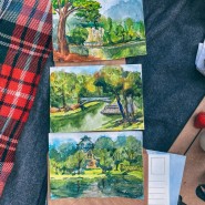 Арт-пикники: рисуем в городских парках и на террасах кафе фотографии