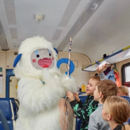 Новогодняя театрализованная программа в движущемся поезде «Полярный Экспресс» фотографии