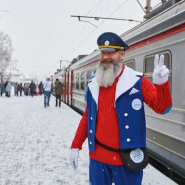 Новогодняя театрализованная программа в движущемся поезде «Полярный Экспресс» фотографии