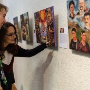 Выставка полотен в технике жикле «Фрида Кало и Диего Ривера» фотографии
