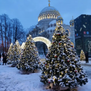 Новогодний Кронштадт и Рождественское световое шоу 2026 фотографии