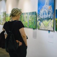 Выставка полотен в технике жикле «Ван Гог и Тео» фотографии