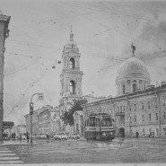 Выставка «Васильевский остров в литографиях Ольги Васильевой» фотографии