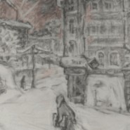 Выставка «По дороге к Таврической. Блокадная графика Елены Марттила» фотографии