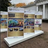 Планшетная выставка «Петербургское метро. Вчера, сегодня, завтра» фотографии