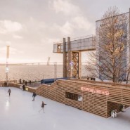 Открытие «Каток у моря»в Севкабель Порт 2022/23 фотографии