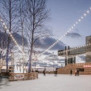 Открытие «Каток у моря»в Севкабель Порт 2022/23 фотографии