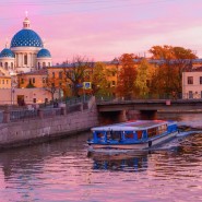 Ночная прогулка под разводными мостами по рекам и каналам Петербурга фотографии