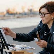 Арт-пикники и мастер-классы по рисованию на свежем воздухе от студии Artista фотографии