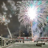 Новогодняя ночь 2026 на озере Долгое фотографии