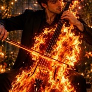 РОК-ХИТЫ НА ВИОЛОНЧЕЛЯХ. ATOMIC CELLOS. Концерт при свечах в новогодней оранжерее фотографии