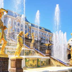 «Праздничное открытие фонтанов в Петергофе-2023»