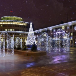 Новогоднее украшение Московского района 