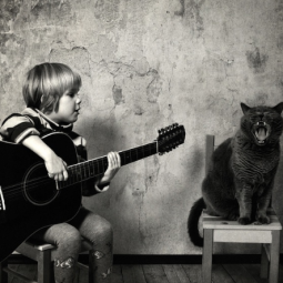 Выставка  «Маленькая девочка и кот Том»