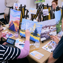 Мастер-класс «Картина за три часа» в Санкт-Петербурге в новой студии Artista