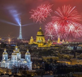 Салют в честь Дня защитника Отечества 2019