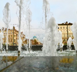 Открытие сезона фонтанов в Санкт-Петербурге 2021