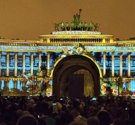 3D мэппинг-шоу на Дворцовой площади декабрь 2025