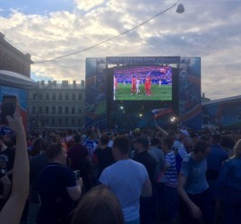 Прямые трансляции матчей Кубка Конфедераций FIFA 2017 на Конюшенной площади