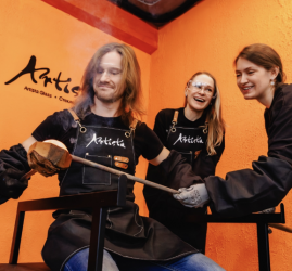 Стеклодувные мастер-классы в студии «Артиста Гласс» в «Севкабель Порту» для детей и взрослых