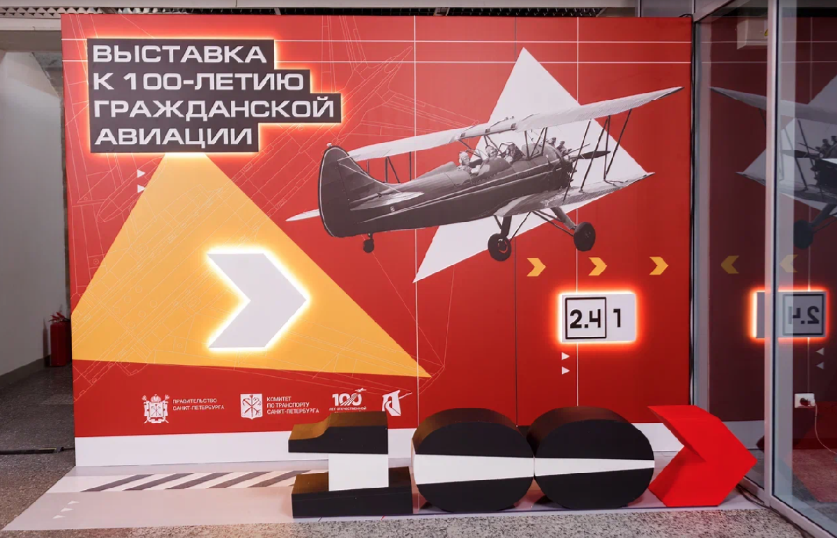Выставка к 100-летию гражданской авиации России