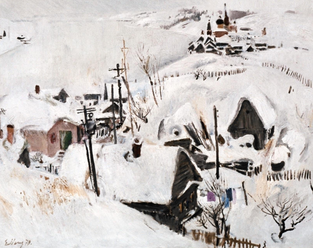 Выставка «Времена года в произведениях Е. Е. Моисеенко. Зима»