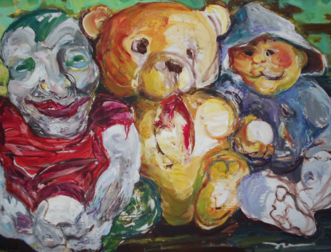 Выставка живописи Аси Сусаниной «Игрушечные люди» в галерее Борей