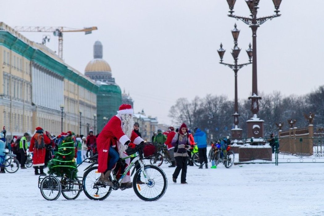 Велопробег Дедов Морозов 2019